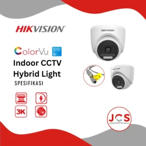CCTV ANALOG HIKVISION INDOOR SMART HYBRID LIGHT  TURRET - 5MP