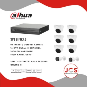 PAKET CCTV 8 CHANNEL DAHUA